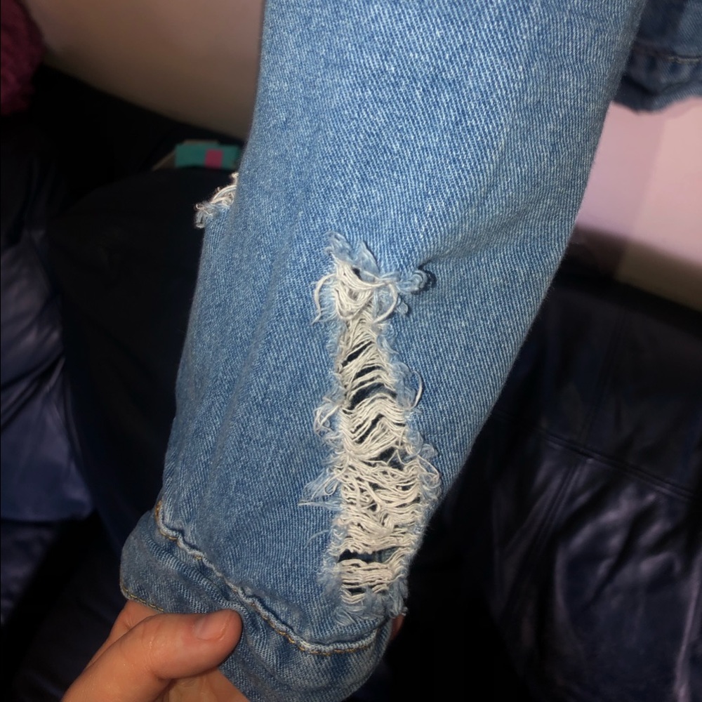Distressed Jean Jacket - Picture 2 of 6